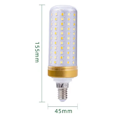 Golden Base LED Corn Light Bulb E14 E27 30W 40W 3000K 4000K 6000K Changeable Yard Light