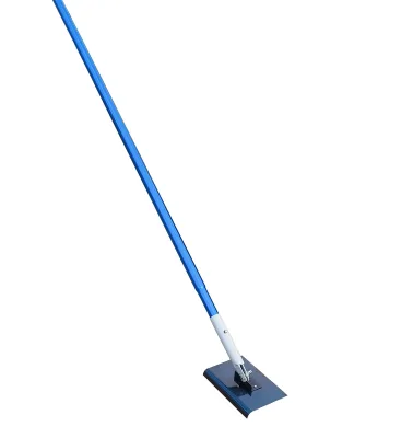 High-Duty Blue Steel Walking Edger,180 Degree Swivel Handle Stand-Up Operation Concrete Finishing Tool