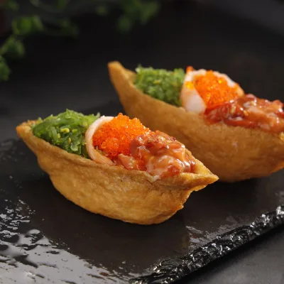 Inari Sushi Tofu Pouch Plant Based Protein Sushi Bar Supply BRC Certified Wholesale