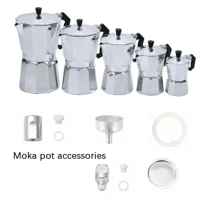 Modern Moka Coffee Pot Accessories with Silicone Gaskets 1/2/3/6/9/12 Cup Bottle Sealing Ring