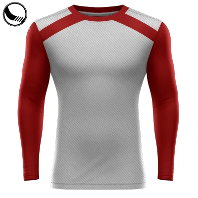 Cool White Sublimation Compression Shirt Men