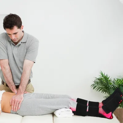 Kinreen Feet Wrap (one Pair=2 Pads) Chiropractic Medical Grade Knee 660nm 850nm Foot Pain Red Light Therapy