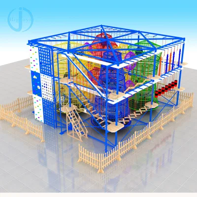 2024 Popular Kids Zone Games Rope Course Obstacle Course for Shopping Mall