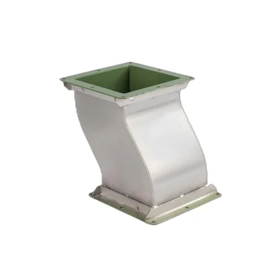 Industrial Design Rectangular S-shaped Duct with Square Climbing Pipe Offset Square Pipe with S-Bend Connection D100-1500