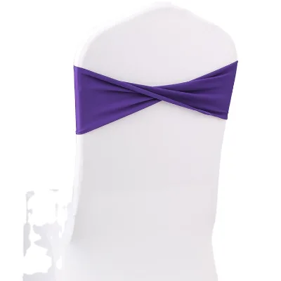 custom design chair band spandex chair sashes for wedding decoration with logo promotion gift