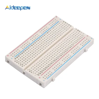 400 Tie Points Holes Universal Solderless PCB Breadboard Mini Test Protoboard DIY Bread Board for Bus Test Circuit Board MB102