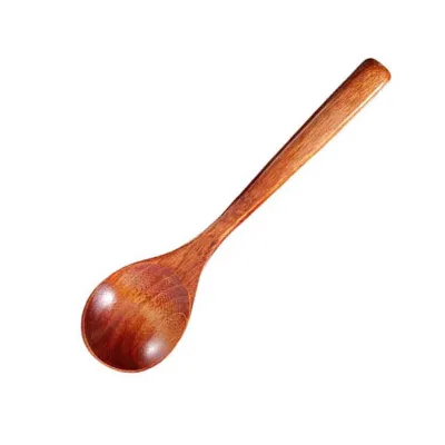 Wooden Small Soup Wooden Serving Table Spoons for Eating Small Tea Mini Solid Handmade Spoon