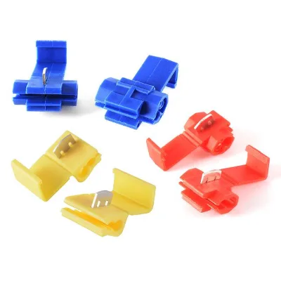 Red Blue Yellow Quick Wire Splice Connector Customized Available Scotch Lock Branch Terminal Clip