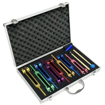 USA Chakra Tuning Forks Set for Healing7 Chakra 1 Soul Purpose Weighted Tuning Forks with Aluminum Gift Box