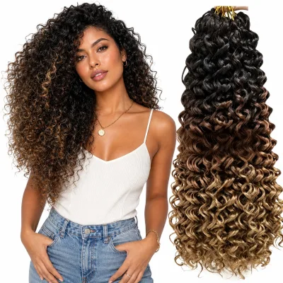 Factory Supply Synthetic Afro Curly Dreadlocks Crochet Braids Hair African Curly Braiding Hair Extensions