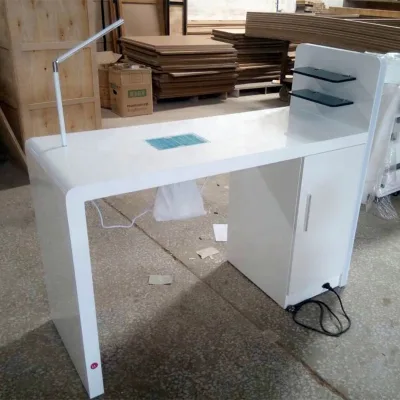 European Style Multiplex Color Painting Wood Top Manicure Table Nail Table
