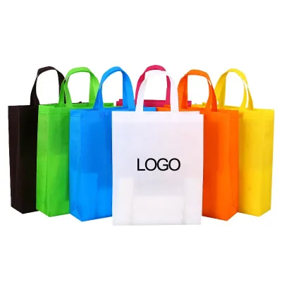 Customized Printing Logo Non-woven Shopping Tote Bag Reusable and Durable Gift Bag Ecological Colorful Bags