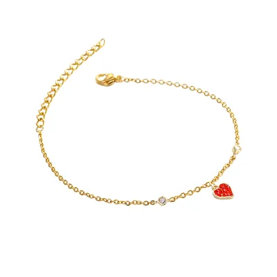 Temperament Fashion Titanium Steel Heart-shaped Compact Bracelet Female Ins tide Girlfriend Gift Simple Hand Jewelry