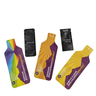High Quality Cosmetic Sample Sachet Custom Aluminum Foil Special Bottle Shape Sunscreen Cream Face Cream Lotion Sample Sachet