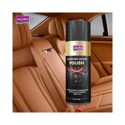 Portable 450ml Wax for Vehicle Interior Cleaning Dashboard Leather Tyre Polish Spray Car Products Detailing Interior Cleaning