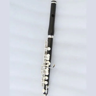 Professional Ebony Piccolo Silver Plated Keys Flute and Piccolo