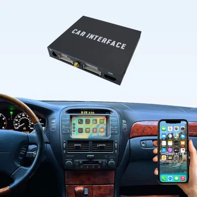CARUPEZ Wireless Portable MMI Apple Carplay Box Lexus LS430 2003-2005 Mirror Link Android Auto Car Radio Navigation Rear Camera