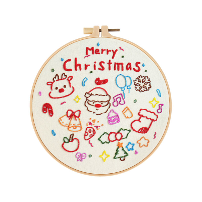 Hot Sale Christmas Pattern Crochet DIY Hand Embroidery Cross Stitch Kits