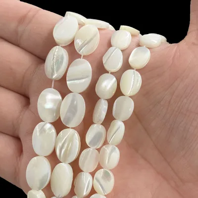 Wholesale Star Leaves Moon Round Heart Slice Shell Beads Trochus Seashell Mother of Pearl Beads for Jewelry Making Bracelet