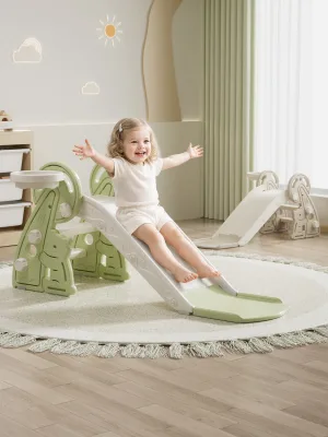 Kids Slide Play Set Indoor Home Toddler Playground Safety Small Slide Toy for Children Home School Play
