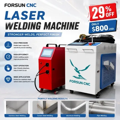 29% DiscountMini CNC Stainless Steel Handheld 1000W 2000W 3000W Laser Welder Metal Applications Advertising Industries