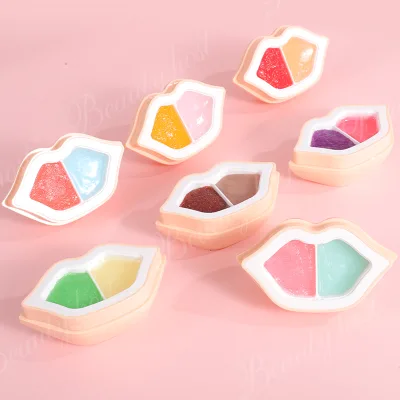 Natural Travel Lip Care 2 in 1 Lip Scrub and Mask Set Wholesale Organic Exfoliating Peeling Hydrating Sugar Lip Scrub