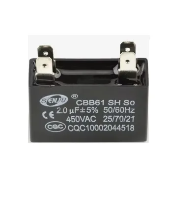 450V Film Capacitors for Air Conditioning 1UF to 12UF Fan Startup Capacitors