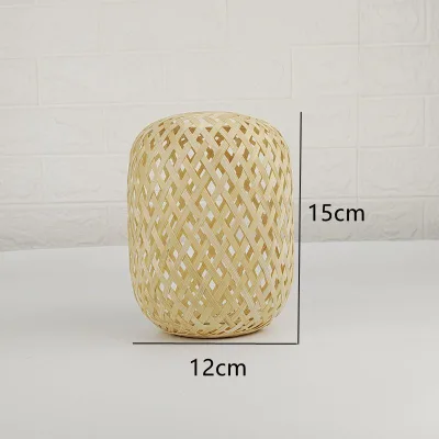Japanese Bamboo Woven Lampshade Bamboo Materials Handmade Retro Home Stay Stall Hot Pot Restaurant Hotel Chandelier Lampshade