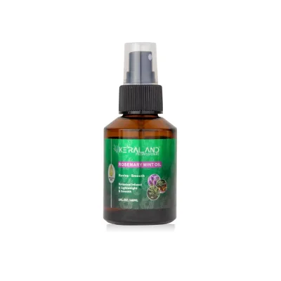 Private Label 100% Natural Organic Rosemary Mint Hair Nourishing Oil Serum Hair Strengthening Nourishing Smoothing