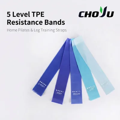 Choyu TPE Hip Resistance Bands Set 5 Piece Booty Bands High Elasticity for Squat Glute Leg Training Elastic Loop Yoga Fitness