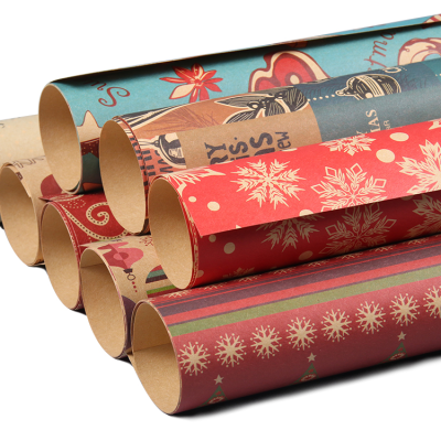 Christmas Packaging Printed Custom Gift Christmas Wrapping Paper Sheets Christmas