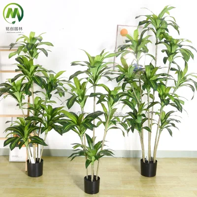 Cheap Artificial Plants Plastic Iron Green Stick for Artificial Trees Plants Greenery Brazilian Iron Tree for Garden Decoration
