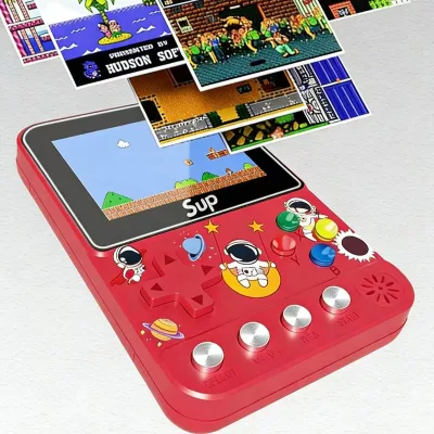 Entry-level Retro Game Console for Beginners Simple Button Layout Quick Start-up System Eco-friendly ABS Material Game Player