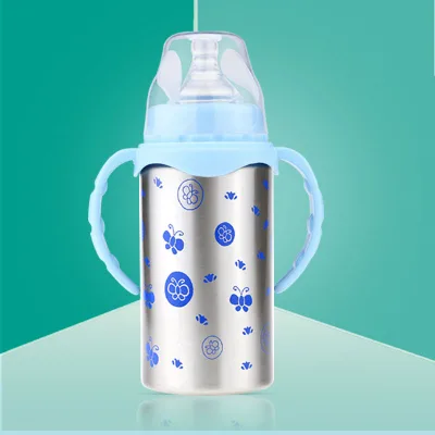 Low MOQ 304 Custom Stainless Steel Feeding Bottles