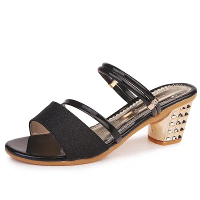 Women's Sandals Summer New High-heeled Hollow slippers High Heel Shoes