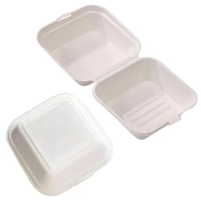 Wholesale Environmentally Degradable Take-out Disposable Box Lock Boxes for Packing Bento Burger Cakes