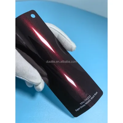 Super Bright Super Glossy Metallic Black Rose Car Film - Premium Color-Changing Car Body Wrap