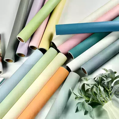 0.6*10m Macaron Self-adhesive Wallpaper Bedroom Retrofit Background Wall Decoration Stickers Wardrobe Stickers
