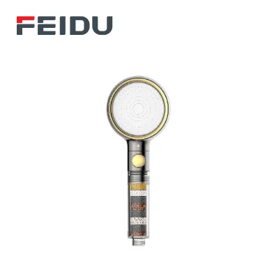 FEIDU Plastic Air-Pressurized Handheld Shower Head Water Purification Dechlorination Eco-Friendly Wall-Hanging Chrome Finish