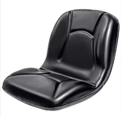 Black PVC Leather Simple Tractor Seat Universal Fit Lawn Mower Forklift Excavator Agricultural Machinery Truck Seat