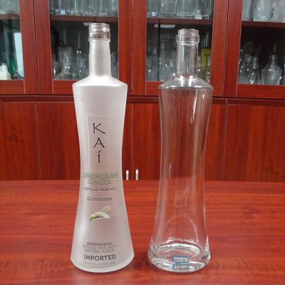 Hand Painted Frost Liquor Bottles Vodka with Custom Label
