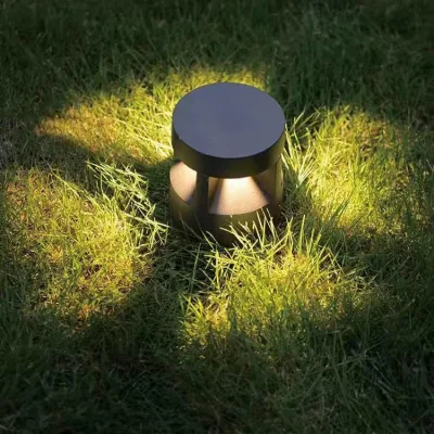 Modern E27 LED Pillar Lights Outdoor Waterproof IP54 Aluminum Glass Warm White
