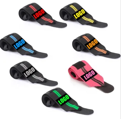Custom Wrist Wraps Support Braces Bands Weightlifting Wrist Wraps With Thumb Loops