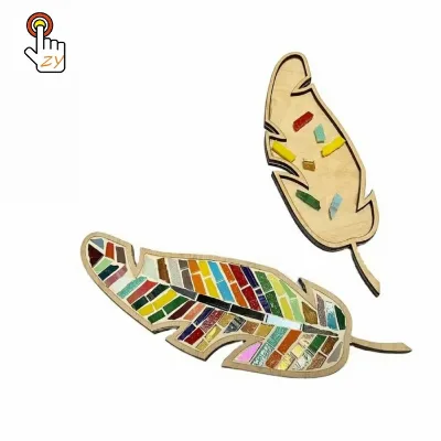 DIY Mosaic Leaf Kit Colourful Home Decoration Painting Art Handmade Artwork Best Gift Crafts Toy