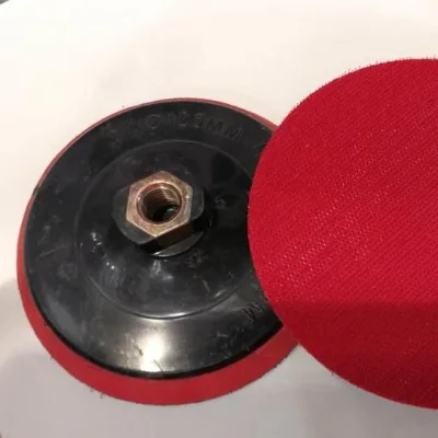 KANEOTEK 3 Inch/4 Inch  Red  Flexible Rubber Polishing Backer Pad for Angle Grinder