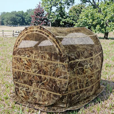 Outdoor Polyester Hunting Tent with Camouflage Design for Field Bird Watching and Aerial Bird Shelter Hunting Supplies Tent