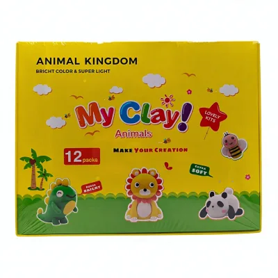 High-quality Ultra-soft Animal Theme Easy-to-make Air Dry Clay Super Light Weight Foaming Clay Kit