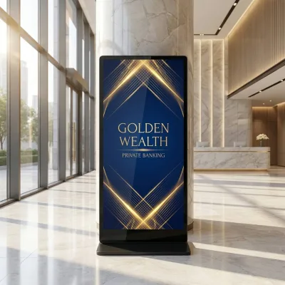 Full Screen Floor Standing Digital Signage Kiosk 55 65 75 85 98 Inch LCD Touch Screen Display for Indoor Business Advertising