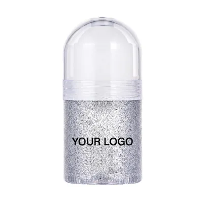2023 Private Label Roll on Body Glitter Gel Face Glitters Body Gel Sequins Shimmer Liquid Chunky Glitter for Face Hair Nails