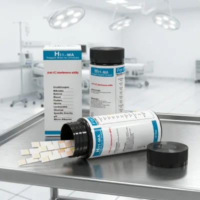 Wholesale Price URS-11MA Urine test Strips Testing 11 Parameters with Ph, Protein and Micro Alblumin